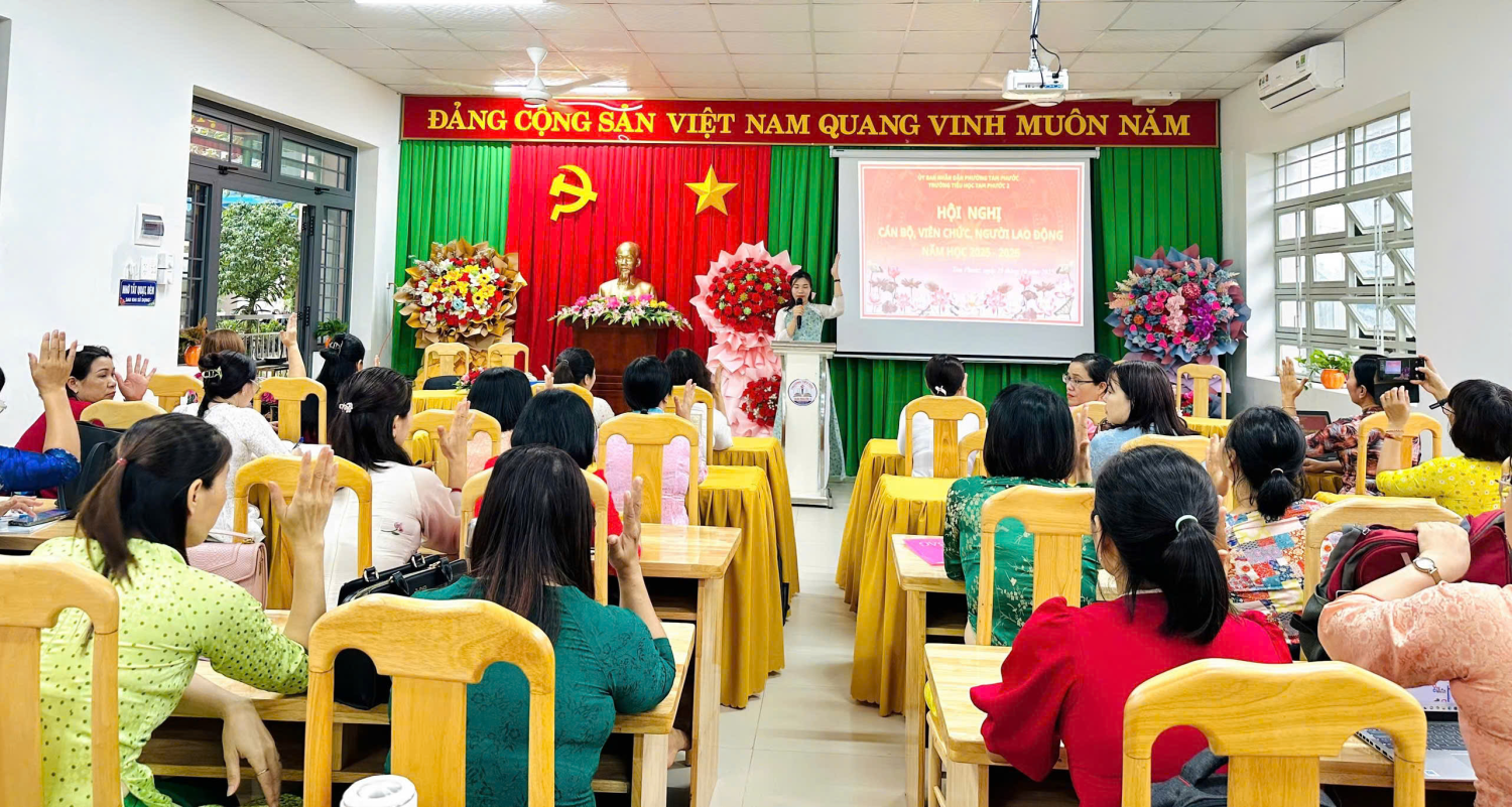 Hội Nghị Cán bộ, Viên chức, Người lao động Trường Tiểu học Tam Phước 2 Năm Học 2025-2026: Khởi đầu đầy hứa hẹn